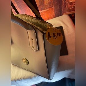 Anne Klein grey shoulder purse